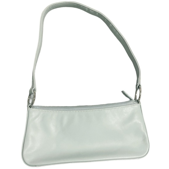 Giani Bernini Vintage Leather Clutch Handbag Light Blue - Picture 2 of 8